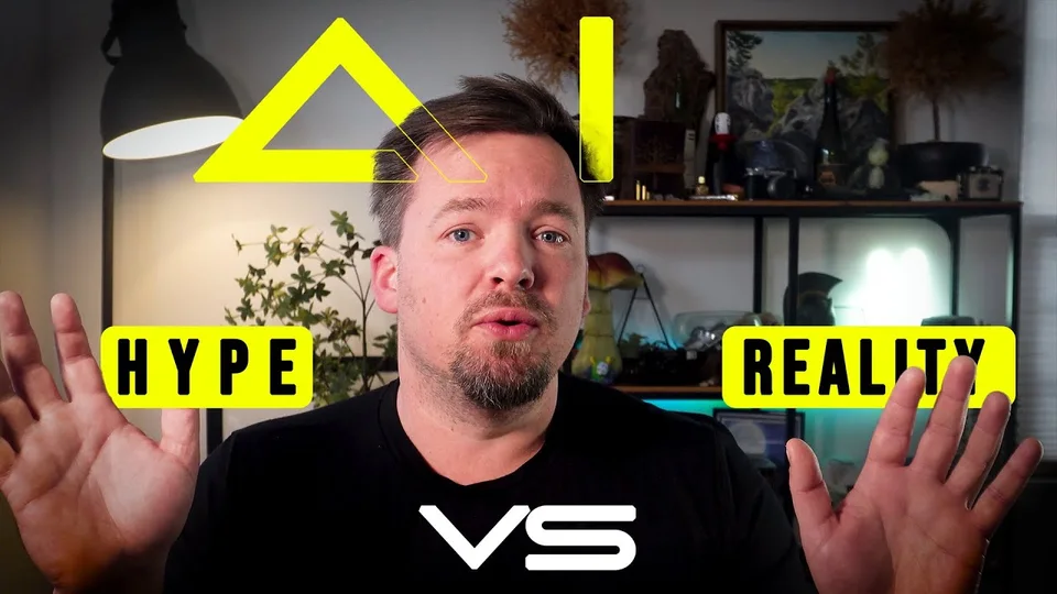 Denis on the AI Juicing channel, exploring AI hype versus reality